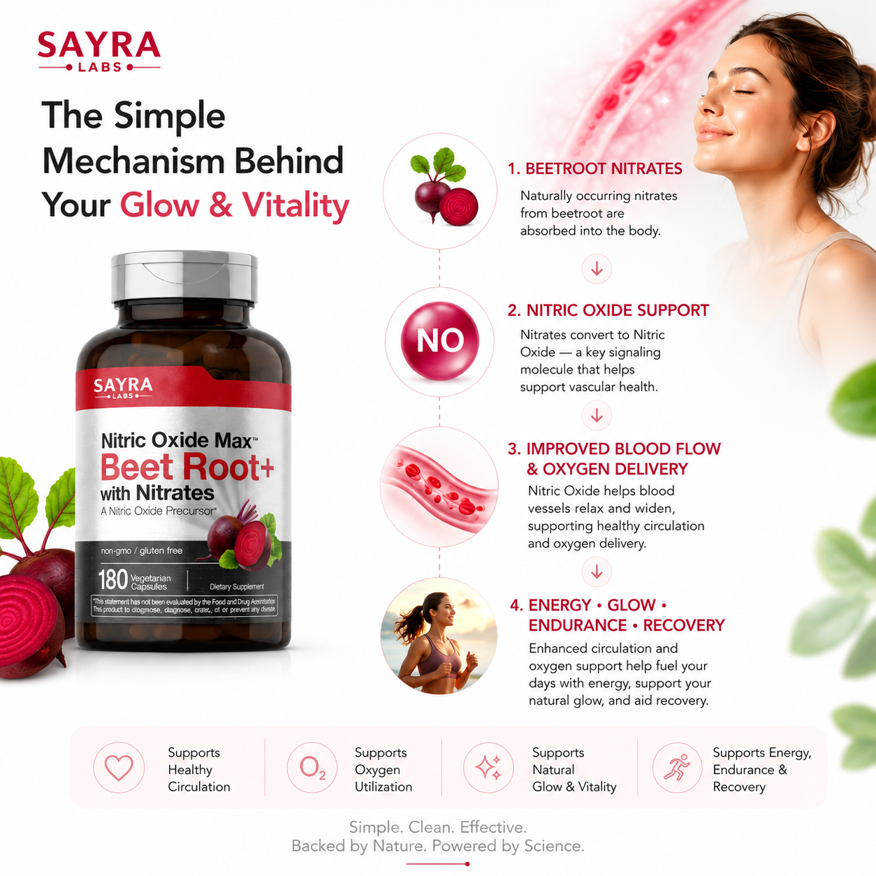 Your Body Runs on Blood Flow — Support the Nitric Oxide Pathways Modern Life Depletes
