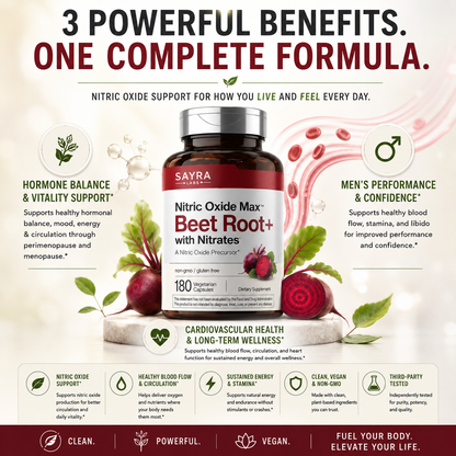 Your Body Runs on Blood Flow — Support the Nitric Oxide Pathways Modern Life Depletes